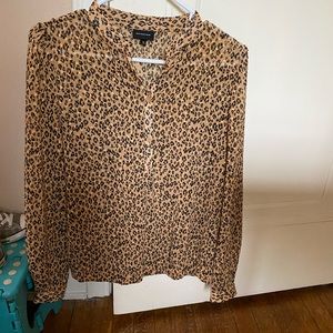 Leopard print blouse